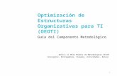 1 Optimización de Estructuras Organizativas para TI (OEOTI) Guía del Componente Metodológico Aplica el Meta Modelo de Metodologías CEIAR (Conceptos, Entregables,