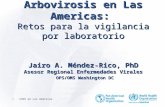 Arbovirosis en Las Americas: Retos para la vigilancia por laboratorio Jairo A. Méndez-Rico, PhD Asesor Regional Enfermedades Virales OPS/OMS Washington.
