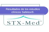 Resultados de los estudios clínicos Safetox®.. Safetox® Patentado al internacional La marca CE Desarrollado y concebido según las directivas europeas.