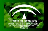CONSEJERÍA DE EDUCACIÓN Y CIENCIA Delegación Provincial de Málaga.