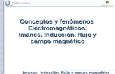Imanes. Inducción, flujo y campo magnético Conceptos y fenómenos Eléctromagnéticos: Imanes. Inducción, flujo y campo magnético.