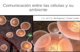 Comunicación entre las células y su ambiente Lic. en Cs. Biológicas, Cintia Leder.