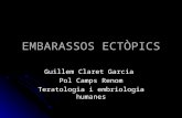 EMBARASSOS ECTÒPICS Guillem Claret Garcia Pol Camps Renom Teratologia i embriologia humanes.