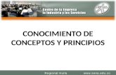CONOCIMIENTO DE CONCEPTOS Y PRINCIPIOS SENA REGIONAL HUILA CENTRO DE LA INDUSTRIA LA EMPRESA Y LOS SERVICIOS  Huila.