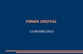 FIRMA DIGITAL CUNSARO 2013. Criptografia Simetrica.