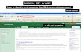 Poner la dirección en el navegador:  MANUAL DE LA WIKI Iniciar sesión La wiki está protegida.