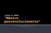 "México  posrevolucionario "