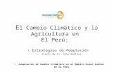 E l Cambio Climático y la Agricultura en  El Perú:
