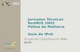 Jornadas Técnicas  RedIRIS 2003 Palma de Mallorca Guía de IPv6