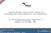 Visión 20/25: Costa Rica  Hacia la Economía del Conocimiento y la Innovación