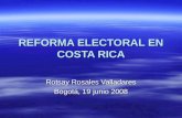 REFORMA ELECTORAL EN COSTA RICA