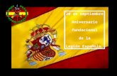 20 de septiembre Aniversario fundacional de la Legión Española.