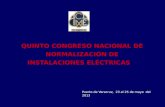 QUINTO CONGRESO NACIONAL DE NORMALIZACIÓN DE INSTALACIONES ELÉCTRICAS