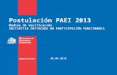 Postulación PAEI 2013 Medios de Verificación INICIATIVA DESTACADA EN PARTICIPACIÓN FUNCIONARIA