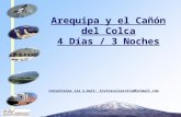 Arequipa y el Cañón del Colca 4 Días / 3 Noches