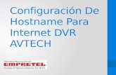 Configuración De  H ostname Para Internet DVR AVTECH