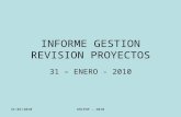 INFORME GESTION REVISION PROYECTOS