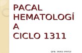 PACAL HEMATOLOGÍA CICLO 1311