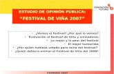 ESTUDIO DE OPINIÓN PÚBLICA: “FESTIVAL DE VIÑA 2007”
