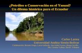 ¿Petróleo o Conservación en el  Yasuní ? Un dilema histórico para el Ecuador