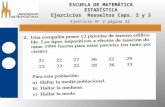 ESCUELA DE MATEMÁTICA ESTADÍSTICA Ejercicios  Resueltos Caps. 2 y 3