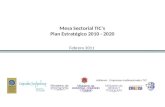Mesa Sectorial TIC’s Plan Estratégico 2010 - 2020
