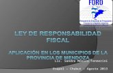 Ley de Responsabilidad  Fiscal Aplicación en los Municipios de la Provincia de Mendoza