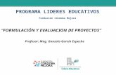 PROGRAMA LIDERES EDUCATIVOS Fundación Córdoba Mejora