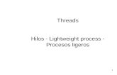Threads Hilos - Lightweight process - Procesos ligeros