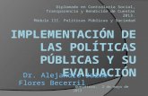 Implementación de las Políticas Públicas y su evaluación