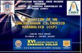 EVALUACION DE UN CONCENTRADOR CILÍNDRICO PARABOLICO (CCP)