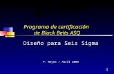 Programa de certificación  de Black Belts ASQ