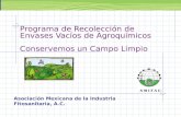 Programa de Recolección de Envases Vacíos de Agroquímicos Conservemos un Campo Limpio
