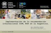 Implementación de la recomendación internacional OIML R60 en la Argentina.