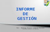 INFORME  DE  GESTIÓN
