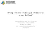 “Perspectivas de la Energía en las zonas rurales del Perú”