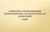 COMISIÓN COORDINADORA DEPARTAMENTAL DE EDUCACIÓN DE CANELONES (CDE)