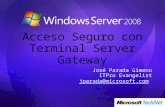 Acceso Seguro con Terminal Server Gateway