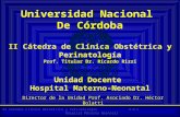 Universidad Nacional  De Córdoba II Cátedra de Clínica Obstétrica y Perinatología