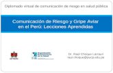 Comunicación de Riesgo y Gripe Aviar en el Perú: Lecciones Aprendidas
