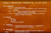 LÍRICA  PRIMITIVA  MEDIEVAL  ( ss. XI –XIV )