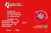 Sistema de Información de Recursos Humanos para Secretarías de Educación Mayo  - 2009