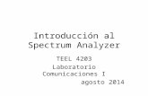 Introducción al Spectrum Analyzer