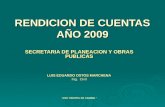 RENDICION DE CUENTAS AÑO 2009