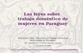 Las leyes sobre  trabajo doméstico de mujeres en Paraguay