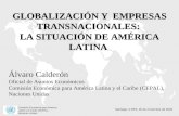 GLOBALIZACIÓN Y  EMPRESAS TRANSNACIONALES:  LA SITUACIÓN DE AMÉRICA LATINA