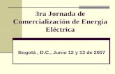 3ra Jornada de Comercialización de Energía Eléctrica