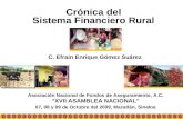 Crónica del  Sistema Financiero Rural  C. Efrain Enrique Gómez Suárez