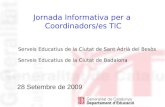 Jornada Informativa per a  Coordinadors/es TIC