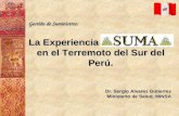 Gestión de Suministros: La Experiencia en el Terremoto del Sur del Perú .